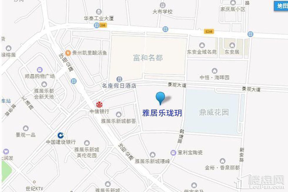 雅居乐珑玥高清区位交通图
