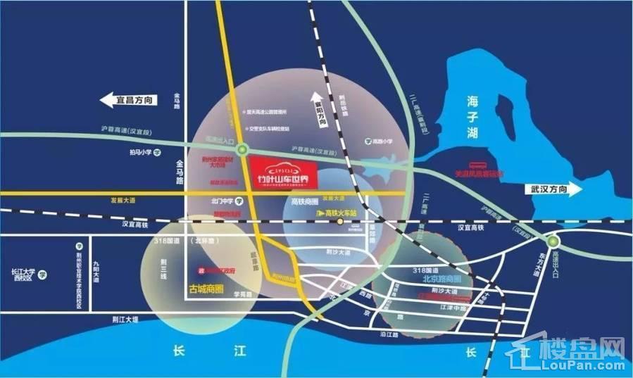 竹叶山车世界位置交通图