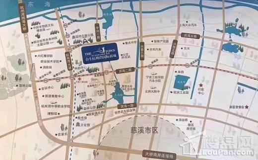 宁波合生杭州湾国际新城位置图