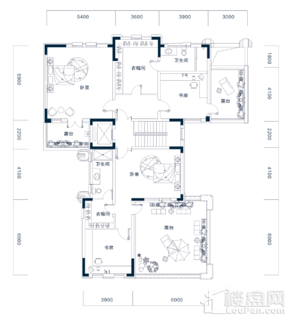 类独栋南侧二层户型