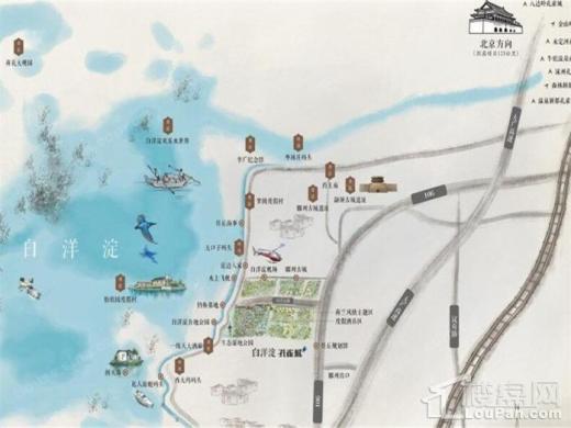白洋淀孔雀城位置图