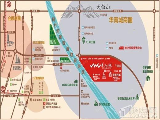 华南城紫荆名都位置图