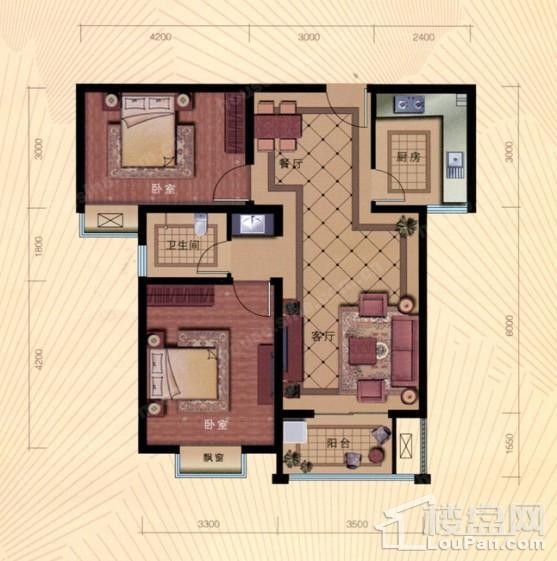 全明户型，空间通透，居住舒适度比较高。