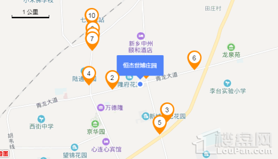 恒杰世博庄园位置图