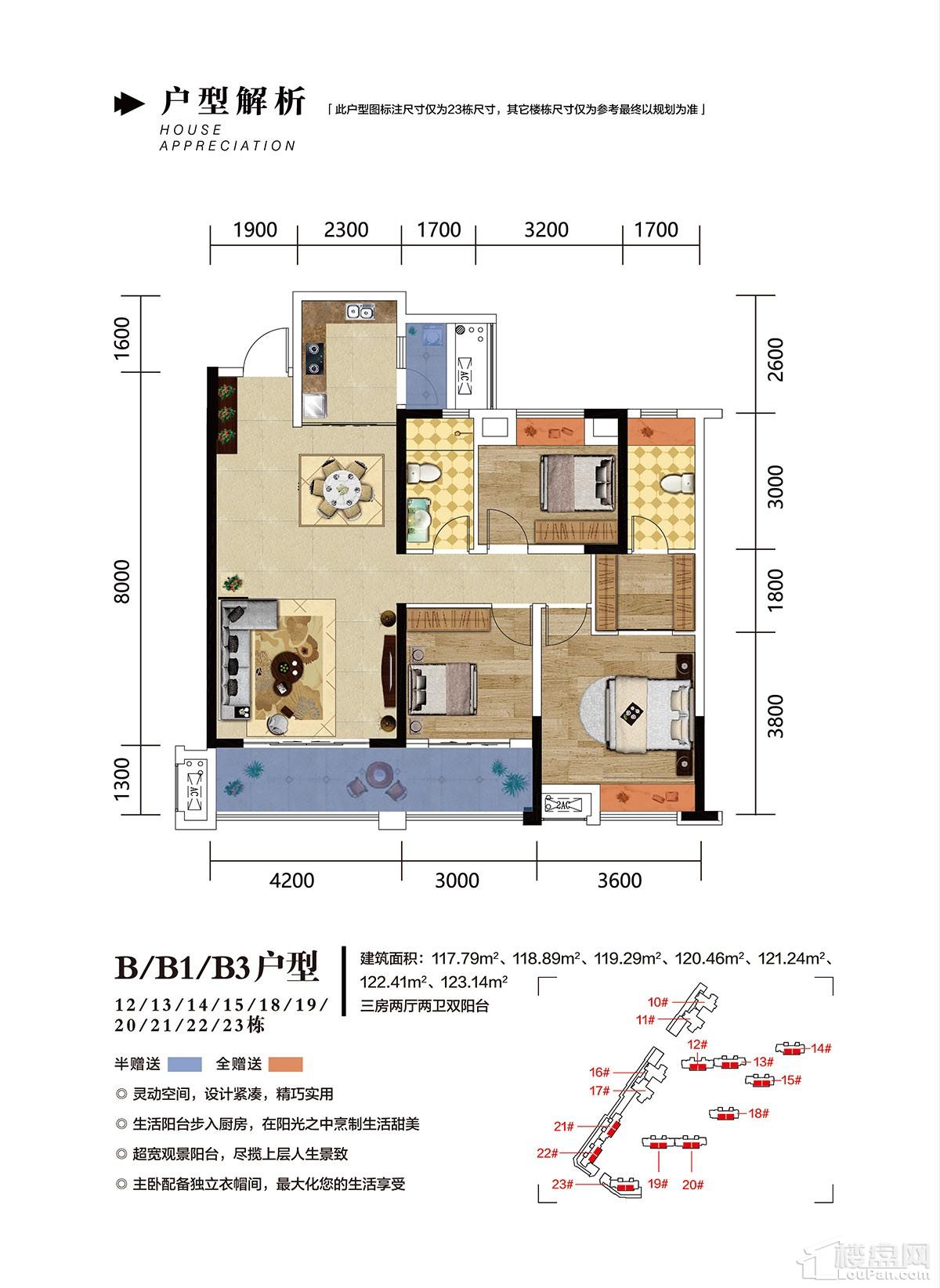 恒隆国际20/23栋B户型