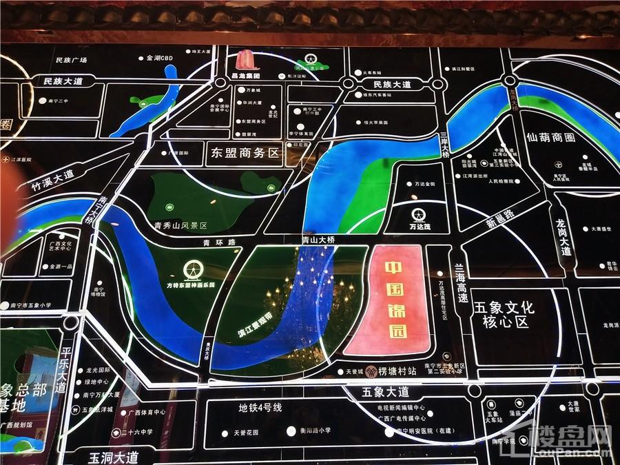 中国锦园区位图(摄于2018.11.8)