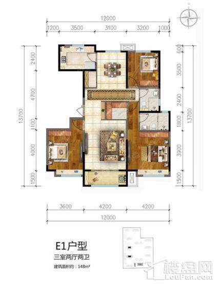 E1-3室2厅2卫