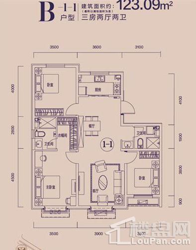 恒大雅苑B-1-1户型