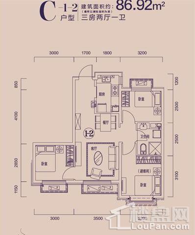 恒大雅苑C-1-2户型