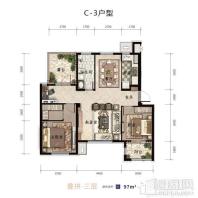 一方五合院C-3户型叠拼三层