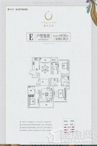 蓝城·凤起宸鸣户型E 3室2厅2卫1厨