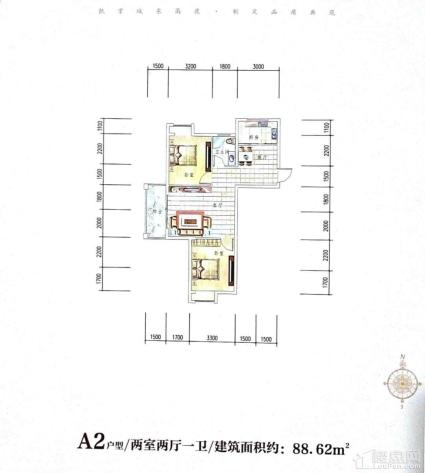 湘荆国际城A2户型图