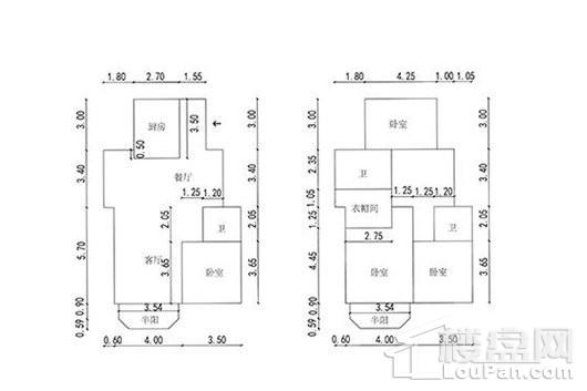 海玥南山195㎡户型 4室2厅3卫1厨