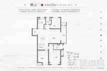 万科·翡翠湖山C户型 3室2厅2卫1厨