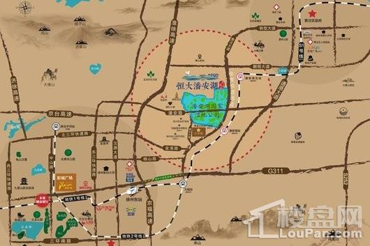 恒大潘安湖生态小镇交通图