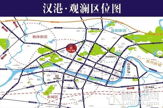 汉港观澜交通图