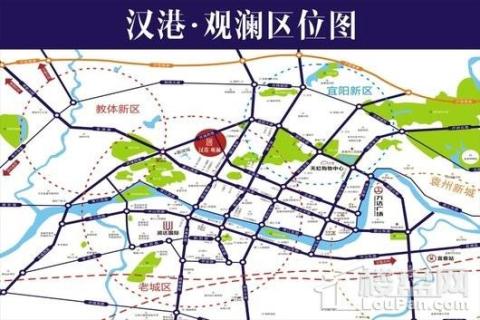 汉港观澜交通图
