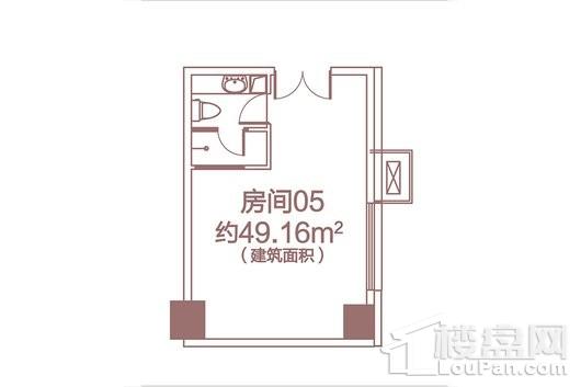 中业星荟49.16平米户型 1室1卫