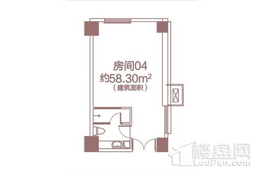 中业星荟55-58.3平米户型 1室1卫