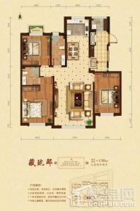 中顺南苑藏珑邸户型图 3室2厅2卫1厨