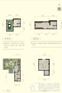 国信南湖别墅E户型一二层 6室3厅4卫1厨