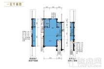 御翠园6s尊尚联排平面图一层 4室3厅3卫1厨