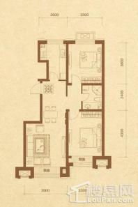 高新慧園二期90平米户型图 2室2厅1卫1厨