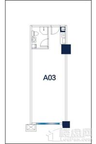 永邦大厦A03户型 1室1厅1卫