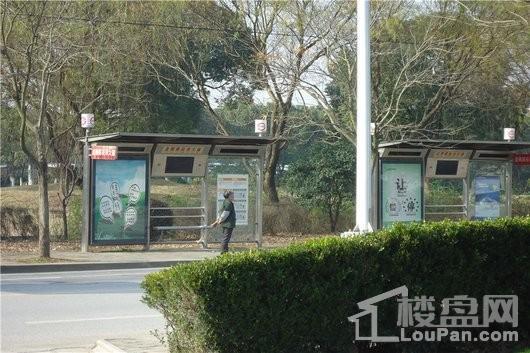 美瑞清河湾周边配套-项目外部公交车站实景图