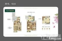 绿地天呈别墅上叠边套H2 3室2厅3卫1厨