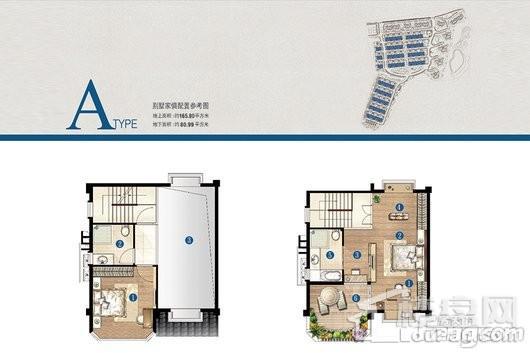 上海高尔夫社区A户型地上2-3楼 4室2厅2卫1厨