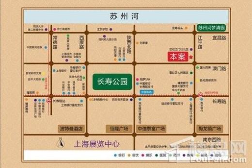 陕西北路1688乐活居交通图