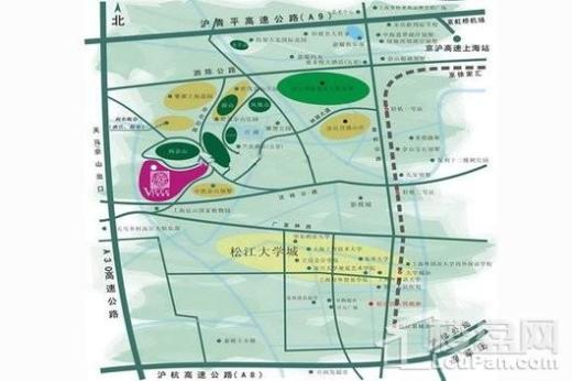 上海紫园二期交通图