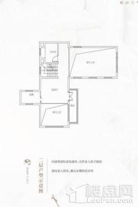 新城上坤樾山明月E户型二层 3室3厅3卫1厨