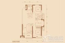 金地悦峰109.36㎡户型 3室2厅1卫1厨