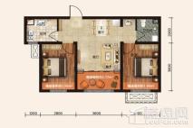 泰盈十里锦城71.85平户型 2室2厅1卫1厨