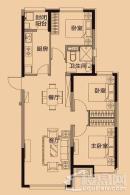 恒大盛京印象114平12#1-1户型 3室2厅1卫1厨