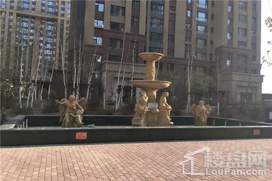 江南时代园区内喷泉雕塑