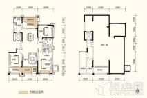 粤泰天鹅湾洋房160㎡ 一层户型 3室2厅2卫1厨