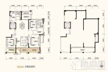 粤泰天鹅湾洋房170㎡一层户型 3室2厅2卫1厨