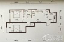 汇邦·克莱枫丹71㎡户型 2室1厅1卫1厨