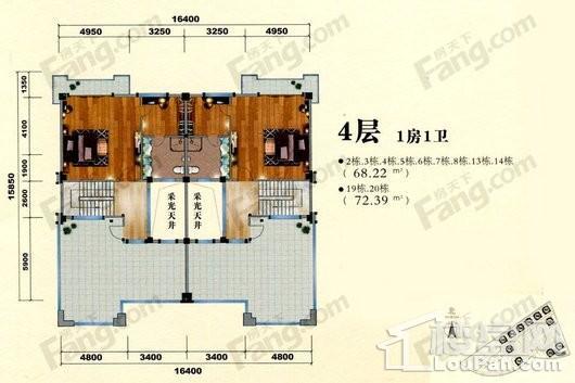 熙悦花园双拼4层 6室1厅7卫1厨