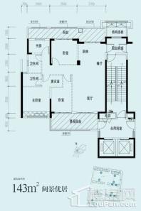 阳光御府1/2栋02/04户型 4室2厅2卫1厨