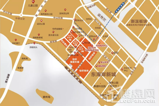海璟天翡项目区位图