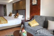海泉湾酒店式度假公寓样板房客厅实景