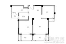 恒泰·山水文园92㎡户型 3室2厅1厨