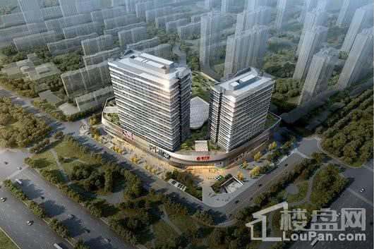 龙湖锦艺城商业建筑鸟瞰图