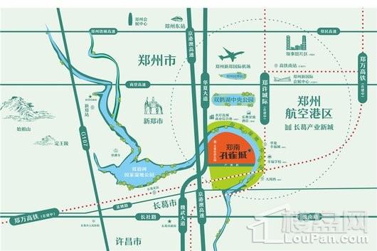 郑南孔雀城区位图