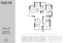 建业运河上院15#C户型 4室2厅2卫1厨