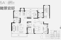 永威上和郡高层5A-180.77㎡户型 5室2厅3卫1厨